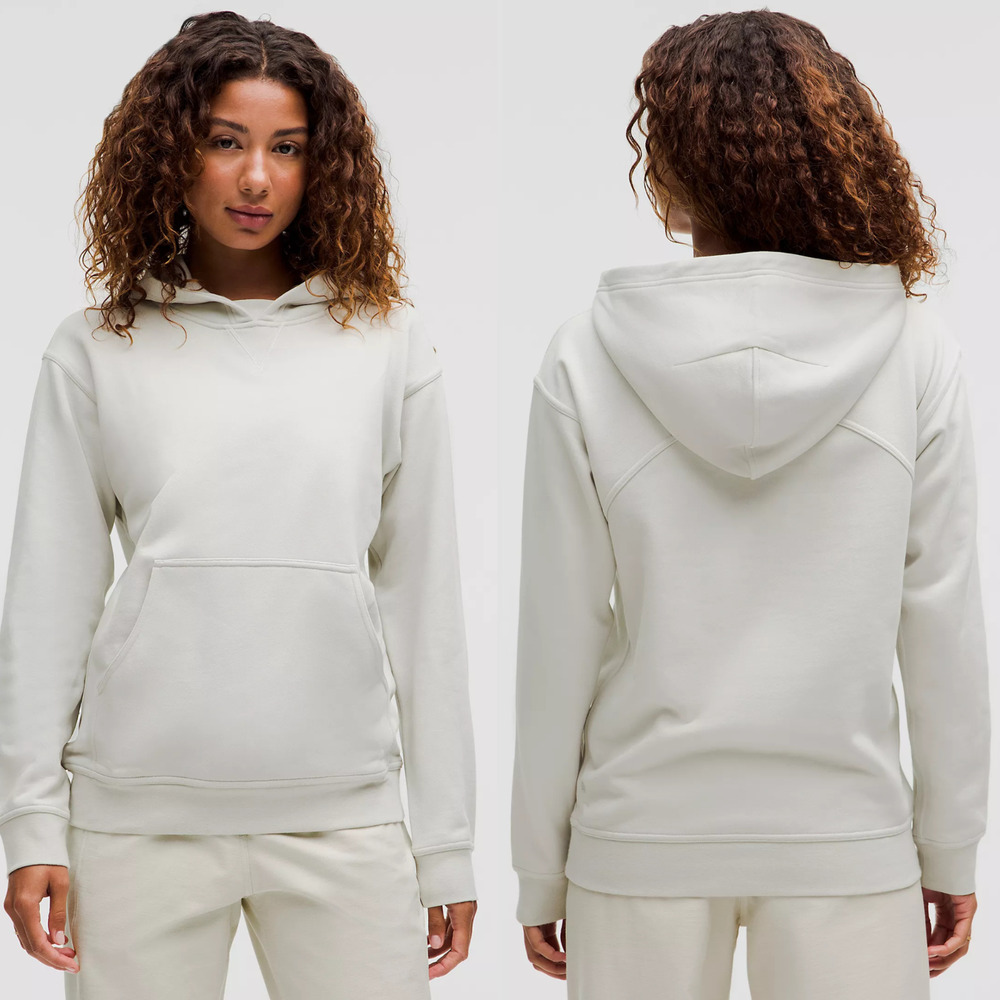 LULULEMON All Yours Hoodie sz 6 in Vapor French Terry Scuba Pullover Sweatshirt